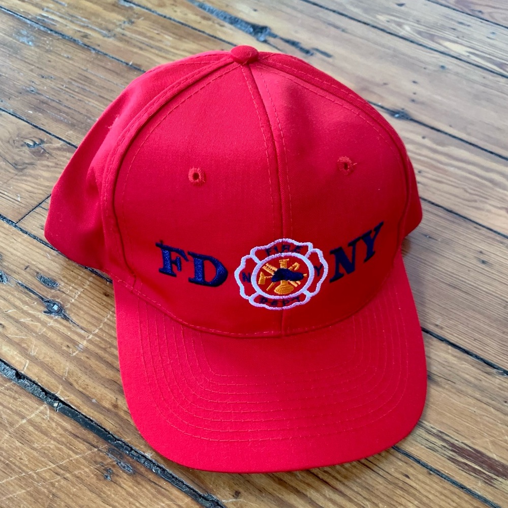 *vintage* FDNY (NYC Fire Department) Red Hat